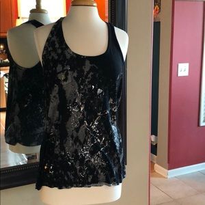 Michael Stars Tback graphic tunic T-shirt